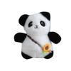 Charming Plush Flower Panda Keychain Bag Doll Soft Animal Toy For Childrens Play