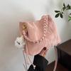 High-End 2025 Women's Pink Crossbody Bucket Handbag