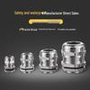 Waterproof Metal Wire Cable Connector with Lock Nut Gland, PG Sealing, M18/M12 Entry Hole.