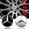 VOCCL1 2025 для Mercedes benz AMG 4 шт. 60 мм Черно-серебристая эмблема-колпачок колеса автомобиля Логотип-крышка для Mercedes Benz W176 W177 W204 W205 W212 W213