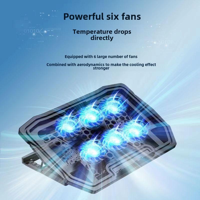 H9 Gaming Laptop Cooling Stand with 6-Fan Radiator