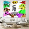 Custom Name Sprunki Print Tapestry, Backdrop, Easy Setup, Ideal for Bedroom, Office & Living Room, with Aesthetic Wall Hanging Decor.