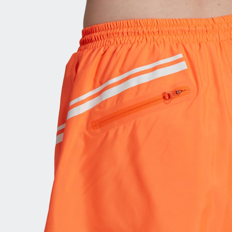 Adidas X Stella McCartney Color Block Striped Sports Casual Shorts Women Shorts Orange HB6080