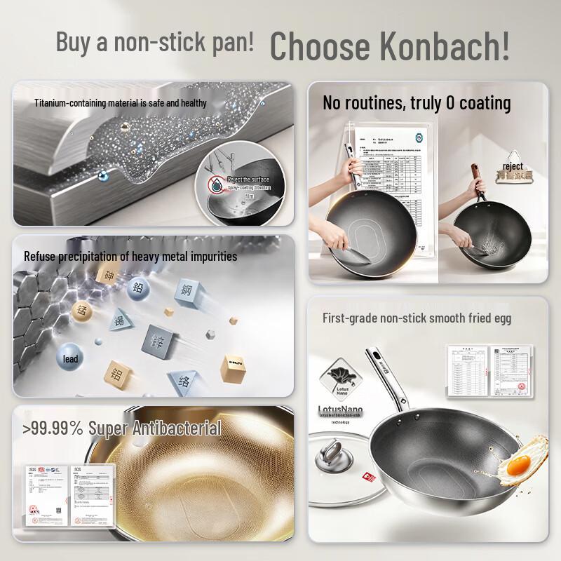 KOBACH Titanium Non-Stick Wok PRO