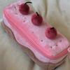 Cosmetic Bags Plush Pen Bag Cherry Cake Pencil Pouch Fashion Stationery Bag  Stationery Box