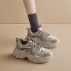 Августин серые папины кроссовки женские 2025 новая осень и зима платформа спортивная повседневная обувь показывает ноги маленькие кроссовки для альпинизма