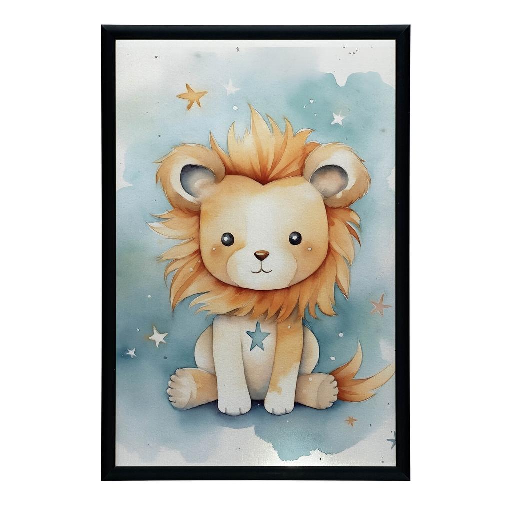 Lwi Blask Marzeń Lwi Blask Marzeń, 30X40 Cm, Rama Aluminiowa Złota, Papier Matowy 230 Gsm