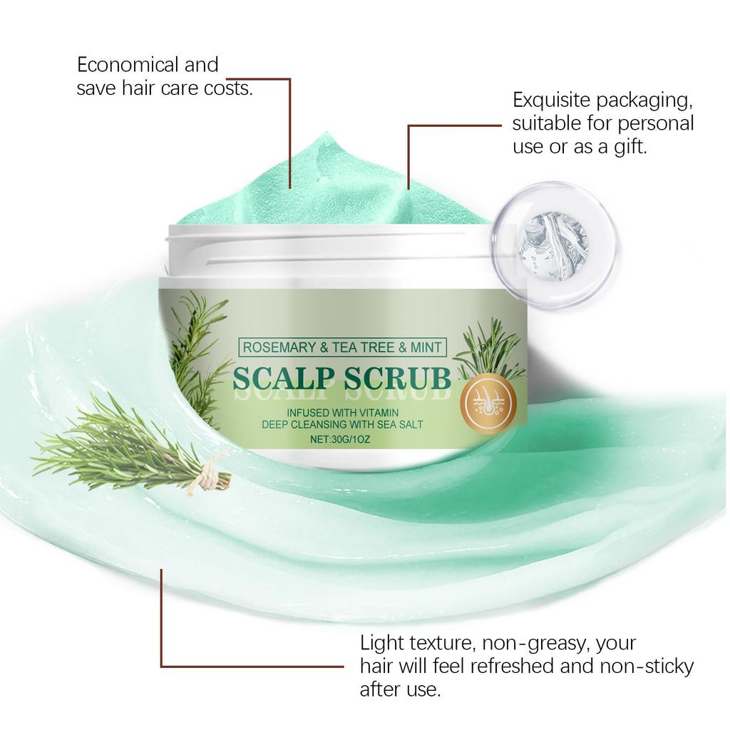 Скраб для кожи головы. Мягкий уход за кожей головы, который очищает, питает и смягчает волосы.