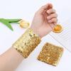 Elastic Sequins Wrist Cuffs Lightweight Wristband Fashion Bracelet  Costume Prop