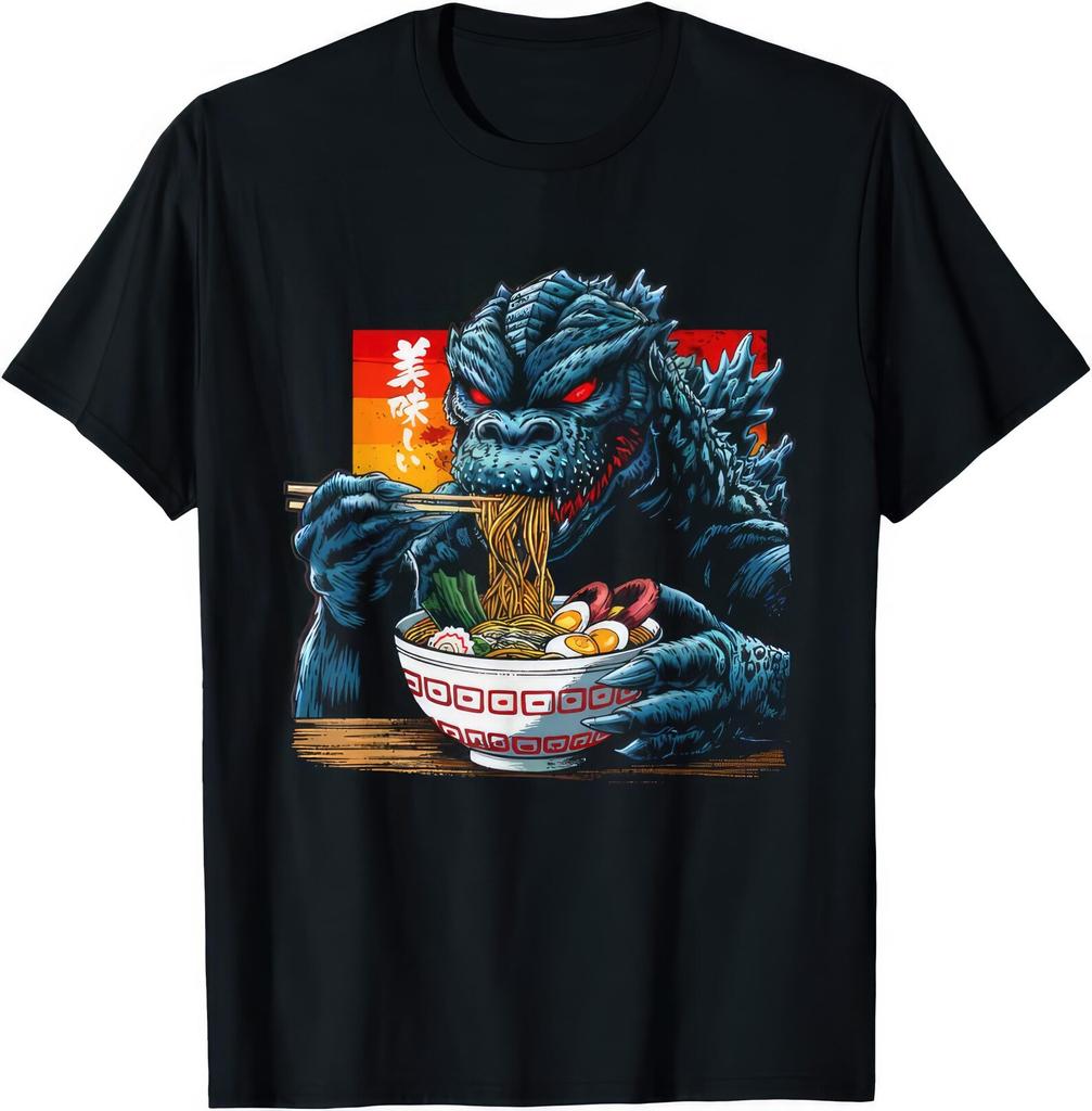 Kaiju Ramen T shirt: Funny Monster Graphic Tee