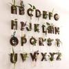 Home Ornaments Hydroponic Planter Shelf A-Z Alphabet Wall Decoration Planter Holder  Plant Lover