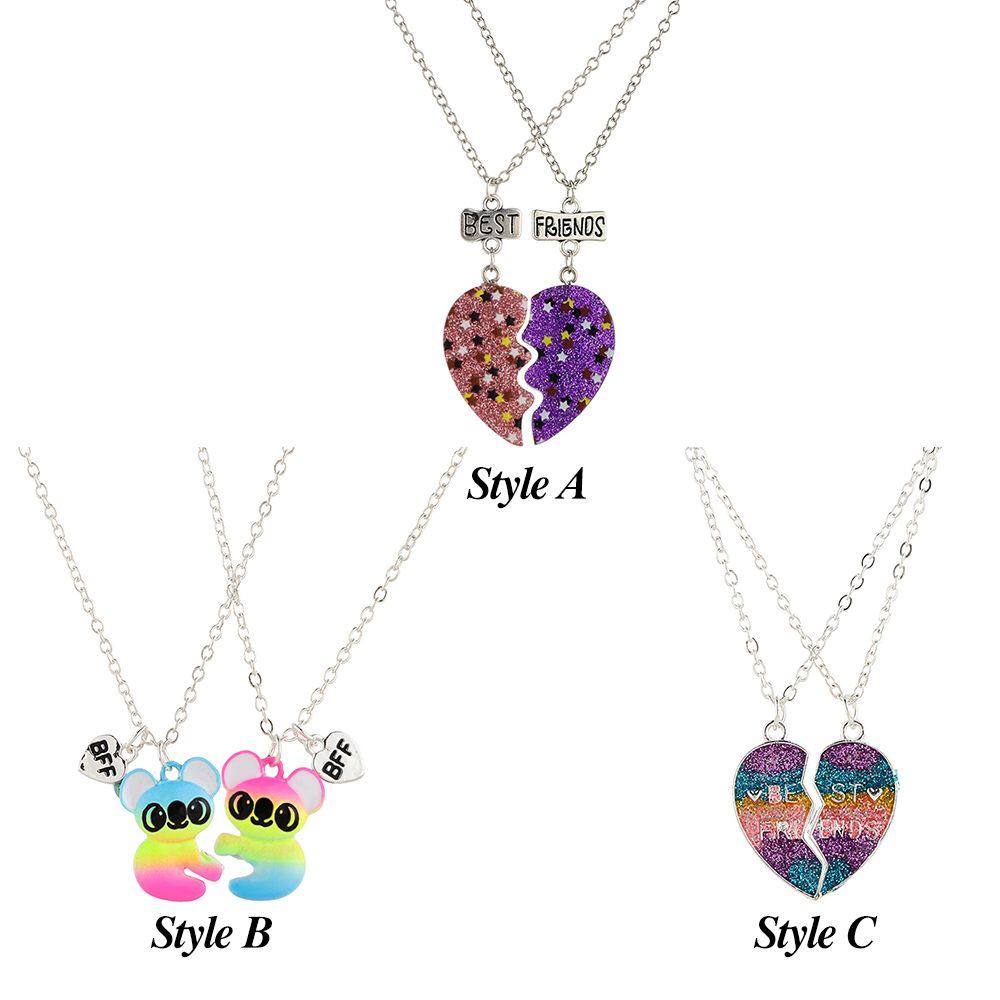 Trendy Fashion Magnet Creative BFF Necklace Friendship Jewelry Friendship Necklace Gift