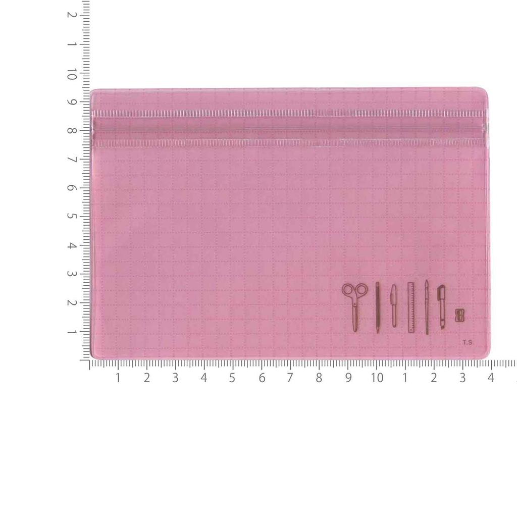 MDS Zipper File Bag S Stationery Pattern 38-029