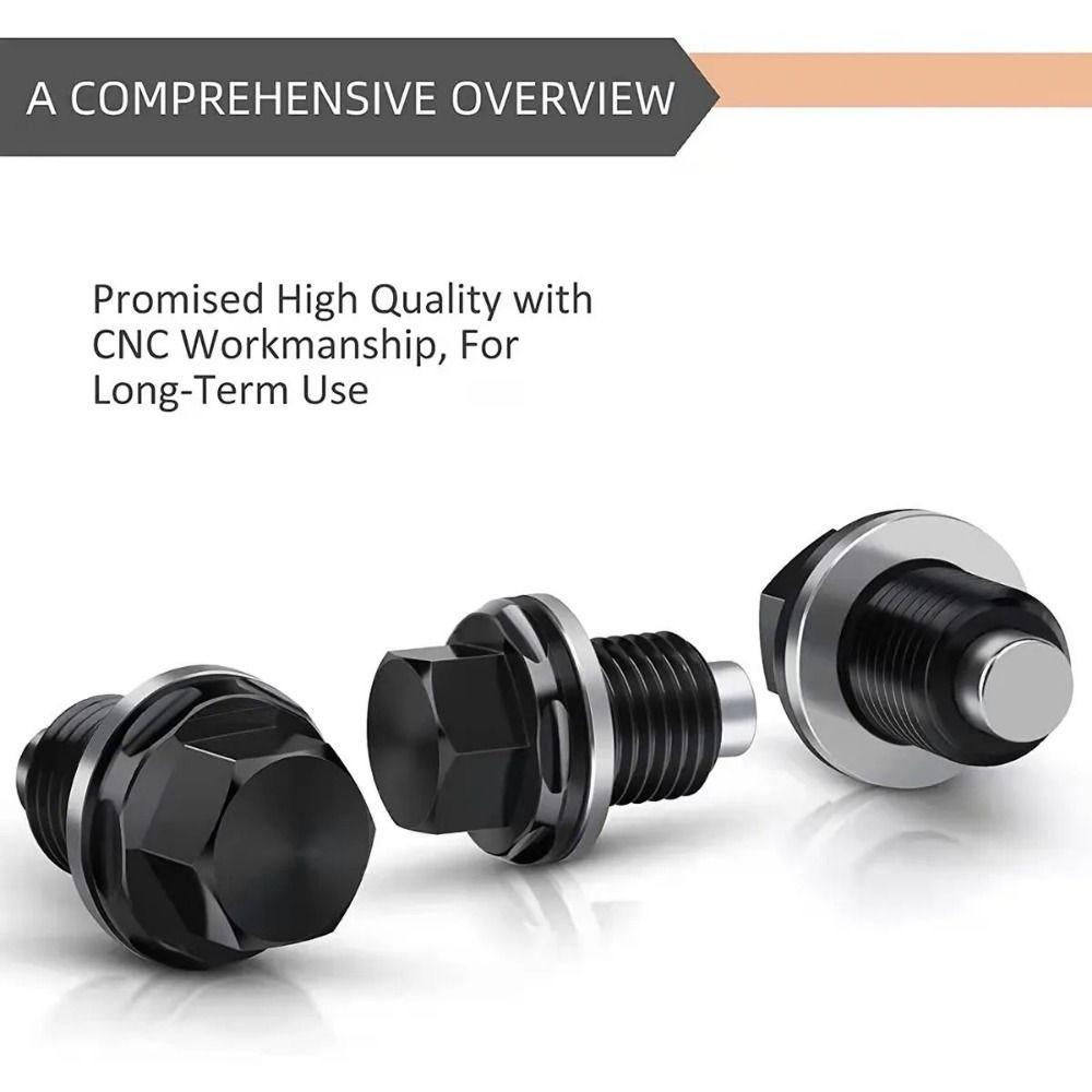 Aluminum Magnetic Oil Drain Plugs Magnetic Sump Nut Screw Engine Drain Nut Bolt Auto Accessories