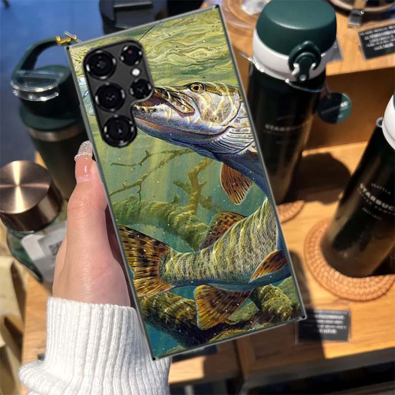 Fishing Gear Fish Cases Phone Case for Samsung Galaxy S26 Ultra S25 Edge S24 S23 FE S21 Plus S20 S22 S10 Cover TPU Capa Shell Sh