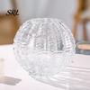 Luxury Room Aesthetic Decor Cactus Glass Vase, Transparent Modern Flower Vase for Dried Flowers & Fresh Versatile Home Accent Floral Arrangements,