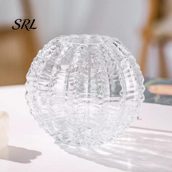 Luxury Room Aesthetic Decor Cactus Glass Vase, Transparent Modern Flower Vase for Dried Flowers & Fresh Versatile Home Accent Floral Arrangements,