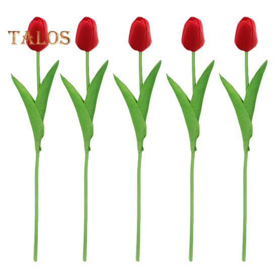 5 шт. Имитация тюльпана 34 см Искусственный тюльпан Поддельные цветы Искусственный тюльпан оптом Подарок на День матери для вазы Главная Кухня Свадьба Весна Украшения для вечеринки