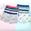 4pcs/Pack Boys Underwear Kids Cotton Boxer Cute Cartoon Training Boyshorts for Toddler Size 3-12 Years