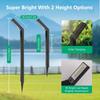 3colors Solar Ground Light RGB Light Light Sensing Intelligence Outdoor Pathway Lighting Solar Garden Lights Durable Plastic
