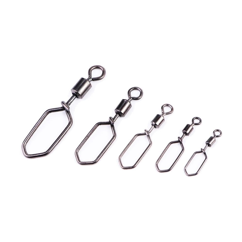 Устойчивые рыболовные принадлежности Соединитель для рыболовной лески Крючок Защелка Вертлюжки Интерлок Защелка