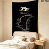 International Isle Man Wall Tapestry Aesthetic Wall Hanging Printed Fabric Blanket Decorative Tapestries for Bedroom Living Room Home Decor