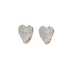 Zircon Heart-shaped Earrings Light Luxury Senior Sense of Love Earrings Temperament Earrings Fashion Jewelry
