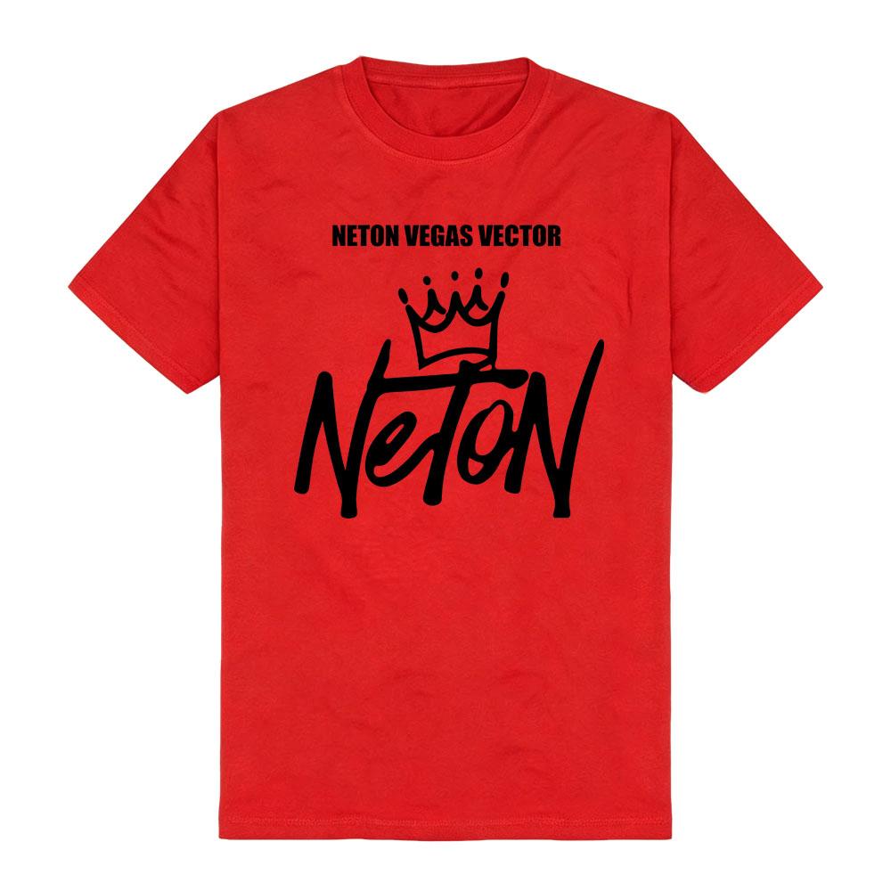 Neton Vega Graffiti Tag Hand-style T-Shirts Inimalist Crown Doodle Sans-serif Block Typography Tee Round Neck Soft Cotton Women Men Tops