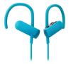 Беспроводные наушники Audio Technica SONICSPORT Спортивные Bluetooth Пульт ДУ Бирюзово-синий BL Водонепроницаемые/Для управления/Микрофон ATH-SPORT50BT