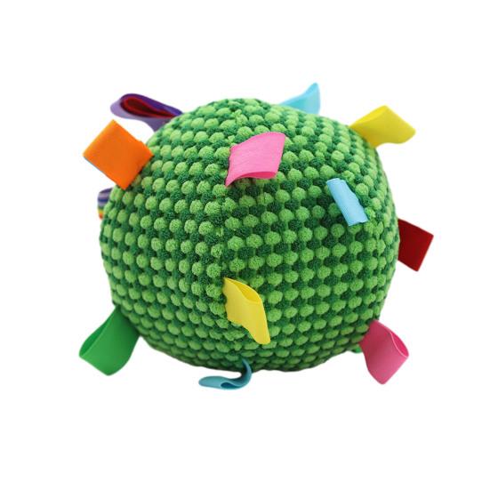 Собаки Звуковой мяч Игрушка-мяч для щенков со встроенным колокольчиком Устойчивый к жеванию Мяч для бросания и приноса для тренировки собак Интерактивная игра Снятие скуки