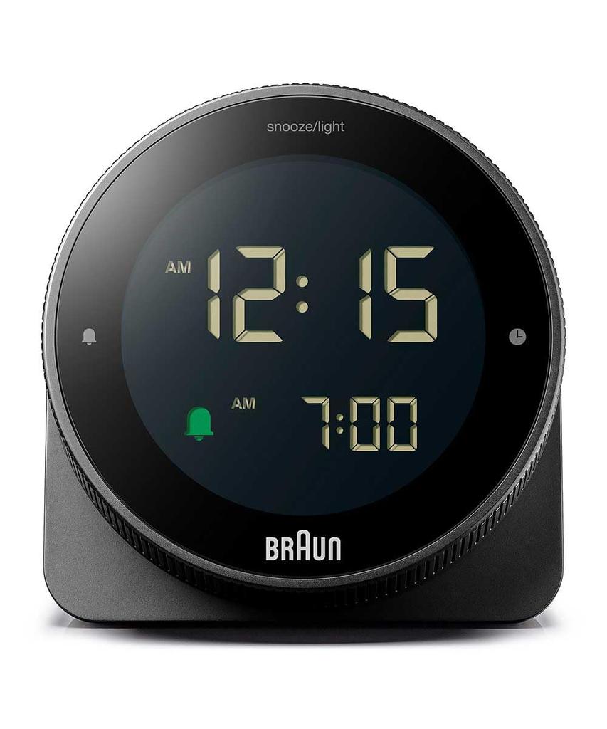 Braun Цифровые настольные часы BC24B черные