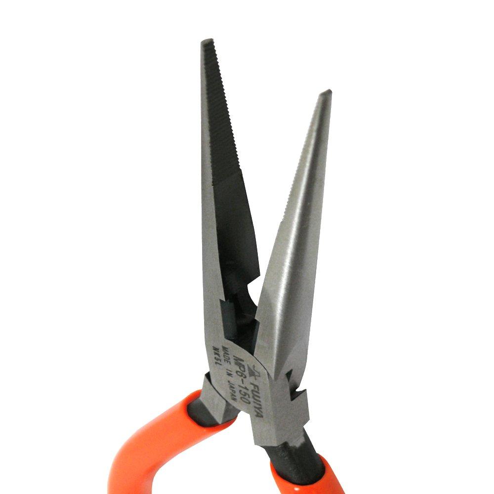 Fujiya MP6-150 Micro Radio Pliers, Tapered Design (Spring Attached), Ideal for Fine Work, 150mm