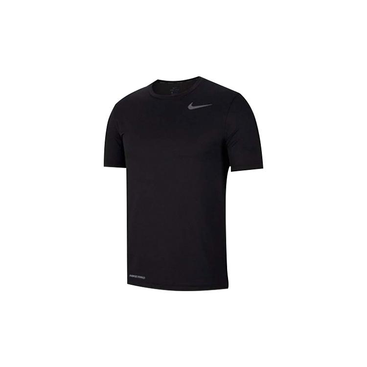 Nike Футболки мужские черные с круглым вырезом умеренного прямого кроя CJ4612-010