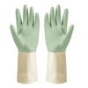 Two-Color Latex Waterproof Dishwashing Gloves - Durable, Wear-Resistant for Kitchen Cleaning