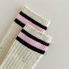 Новые носки женские осенние и зимние хлопковые трикотажные эластичные длинные носки японская мода полосатые носки в стиле Харадзюку ретро уличная одежда