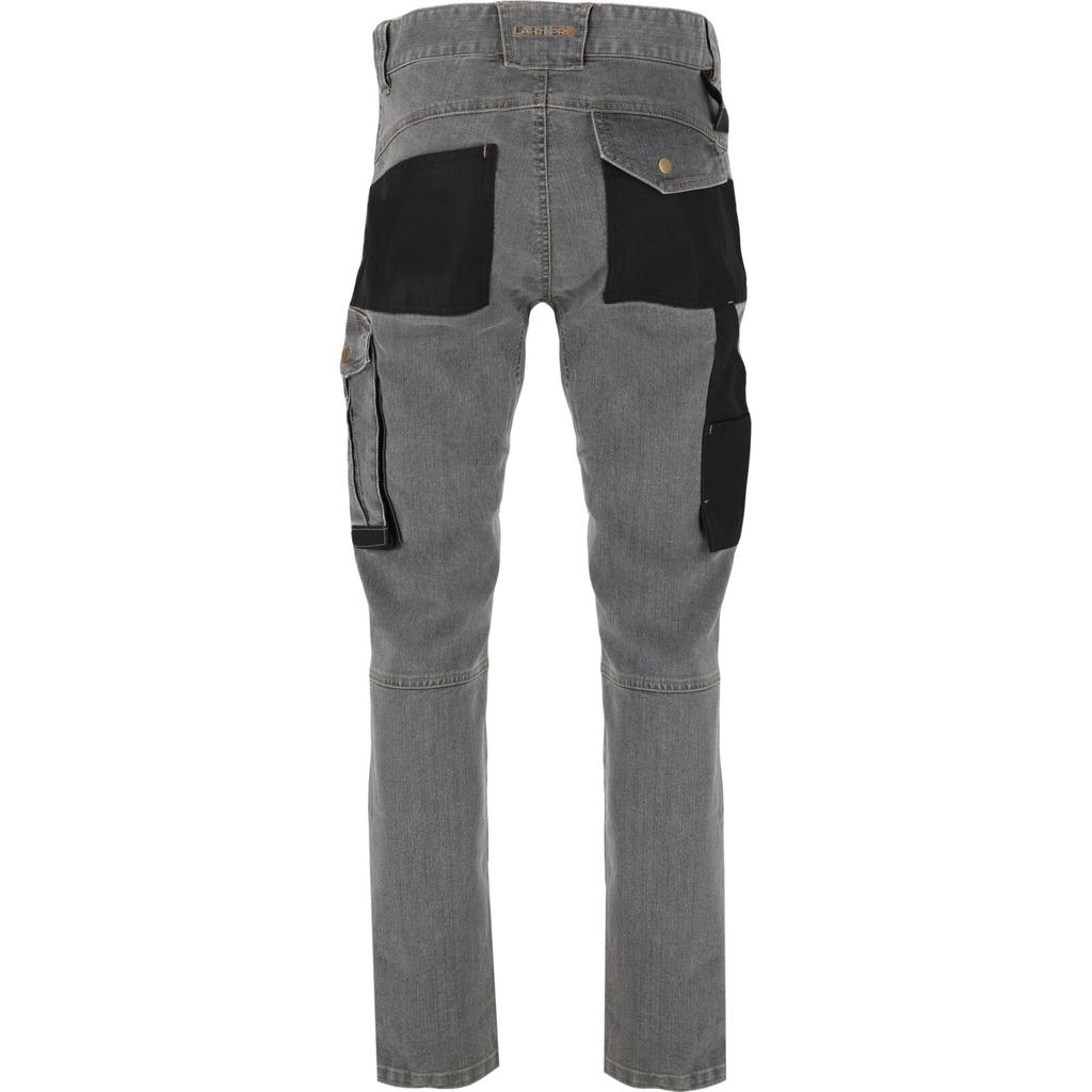 Gray Stretch Jeans With Reinforcement, "", Ce, Lahti