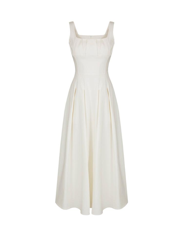 Элегантное платье, женское шикарное французское сексуальное ретро платье Хепберн, милое эстетичное длинное платье с квадратным воротником и складками на талии, облегающее большой подол