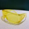Cool anti-splash and dustproof glasses, transparent large-frame trendy personalized glasses for men and women, stylish protective goggles and