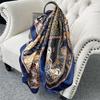 90cm *90cm Design Scarf Lady Shawl Printed Silk Felt Headscarf Scarf Lady Headscarf Square Scarf Lady Wrap Scarf 2021