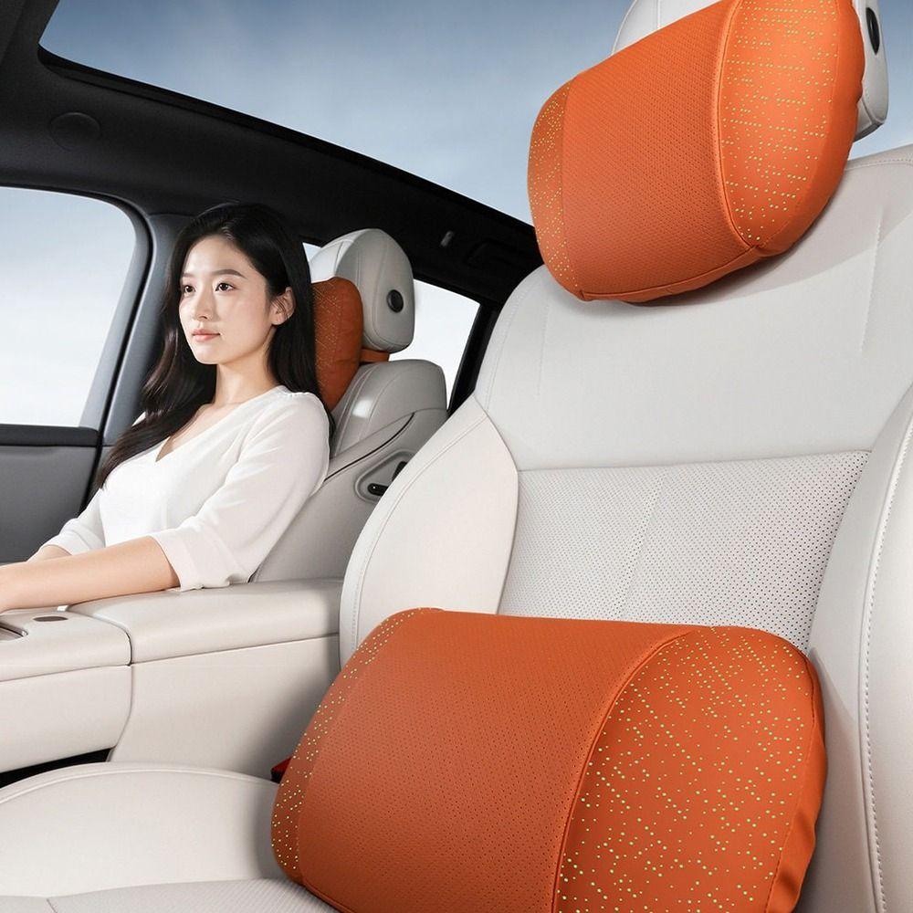 Comfortable Car Seat Headrest Neck Pillow Breathable Car Backrest Universal Car Headrest Travel