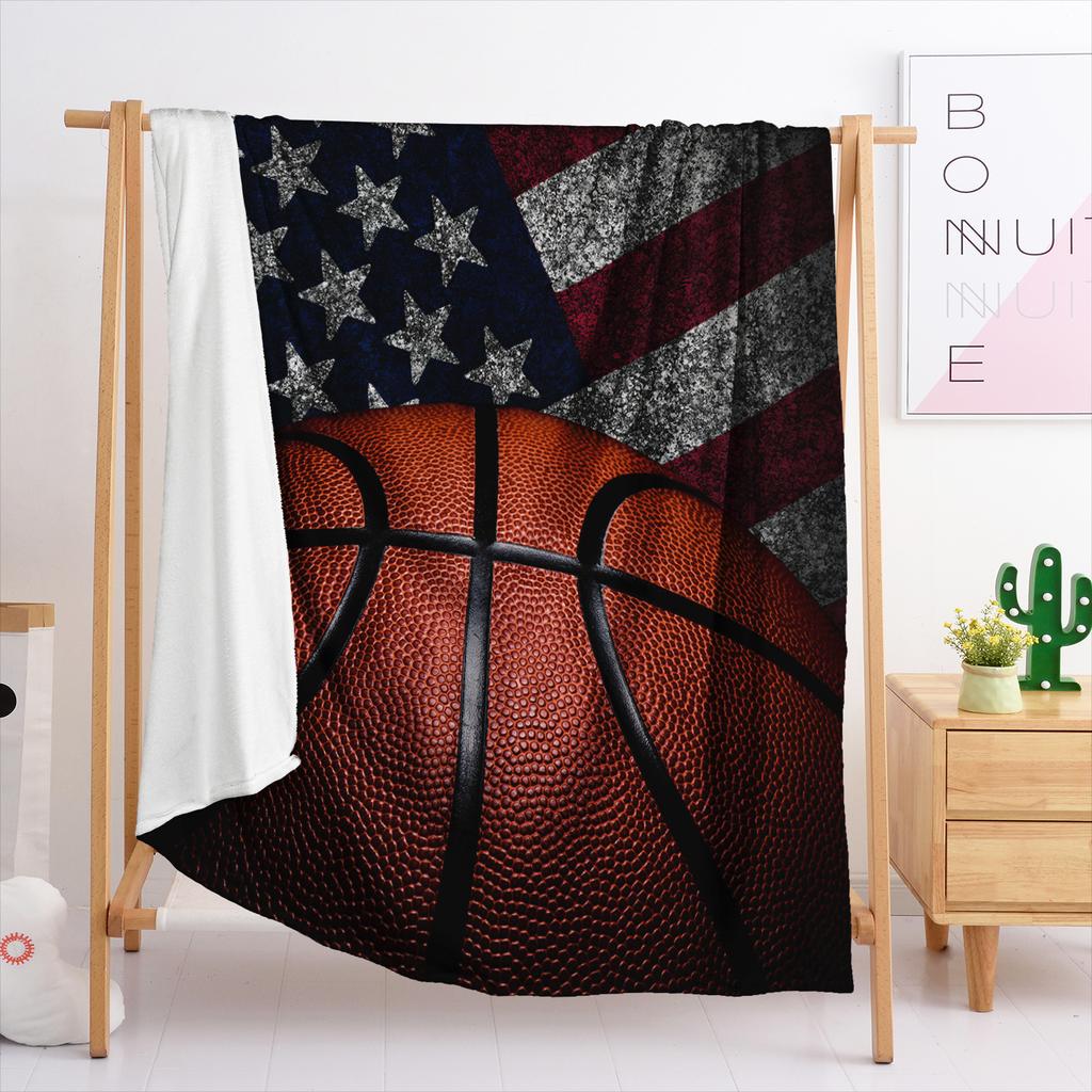Blanket Flannel Blanket Sports Ball 3D Digital Printing Blanket Blanket