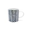 TAMAKI Craft Studio Mug, BlackWhite, Diameter 11.2cm X Depth 7.8cm X Height 8.5cm, 240ml, T-922286