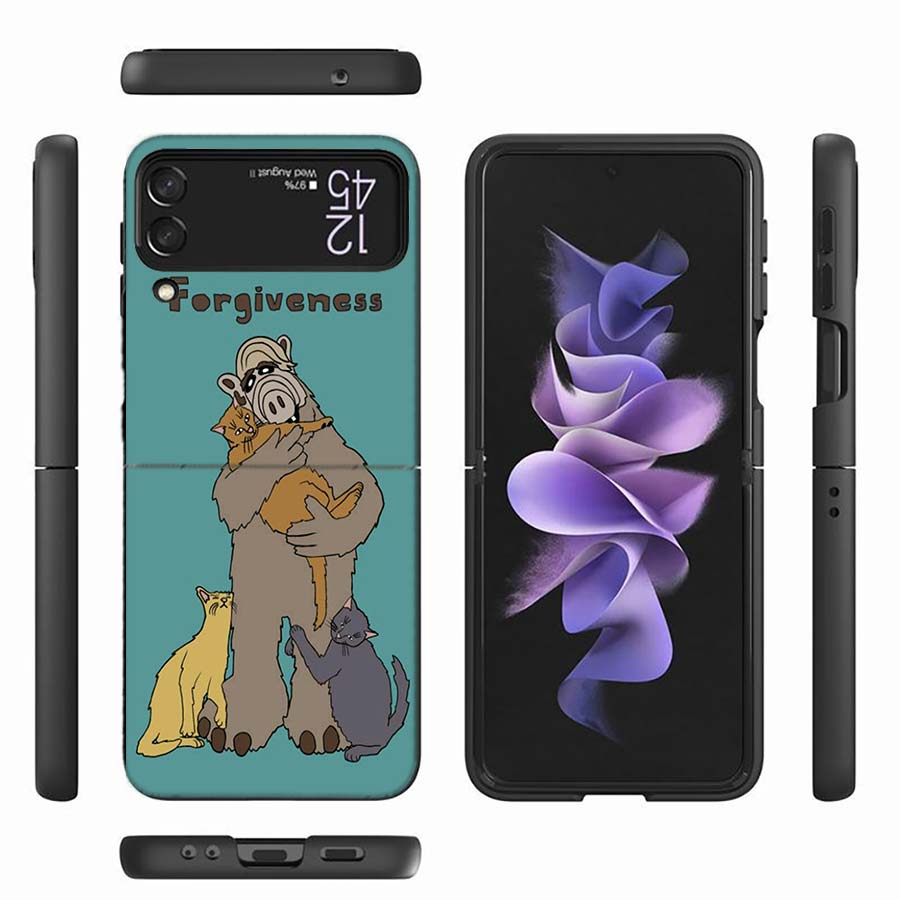Чехол для телефона из сериала Альф для Samsung Z Flip 6 7 5G Z Flip 5 Galaxy Z Flip 3 4 5G ZFlip Ударопрочный Жесткий Чехол TPU PC Coque Capa S