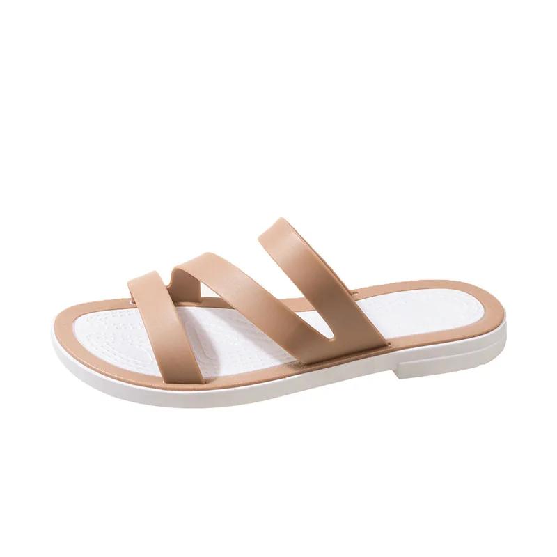 Flat Sandals for Women Trend Summer Outwear Flat Heels Fashion Beach Slippers Zapatos Para Mujeres Shoes
