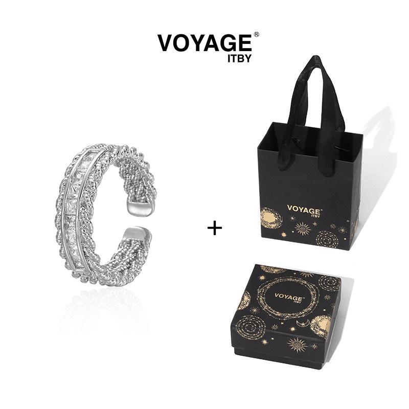 Открытое регулируемое кольцо Voyage из циркония: Элегантный, Современный Дизайн для Женщин