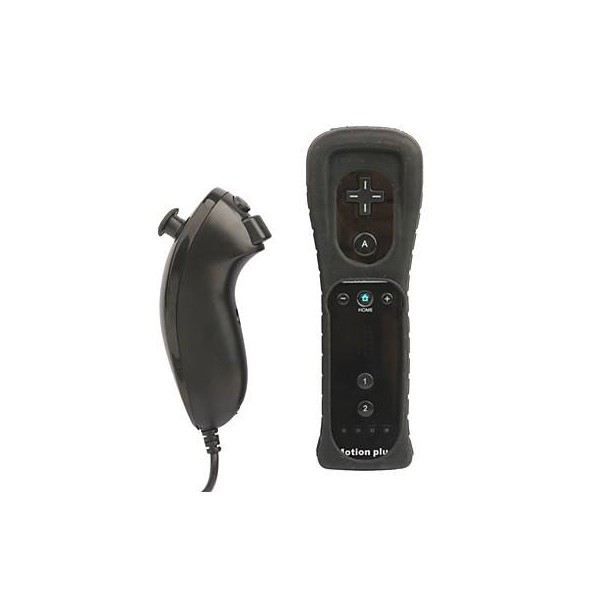 Gamepad - PEGA - Wiimote Black - Nunchunk - Motion Plus Integrated - Wireless