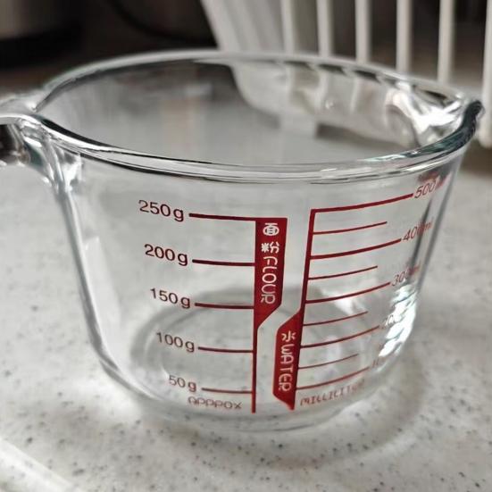 Мерный стакан с ручкой 500/1000 мл, термостойкий, с носиком для переливания, для измерения жидкости