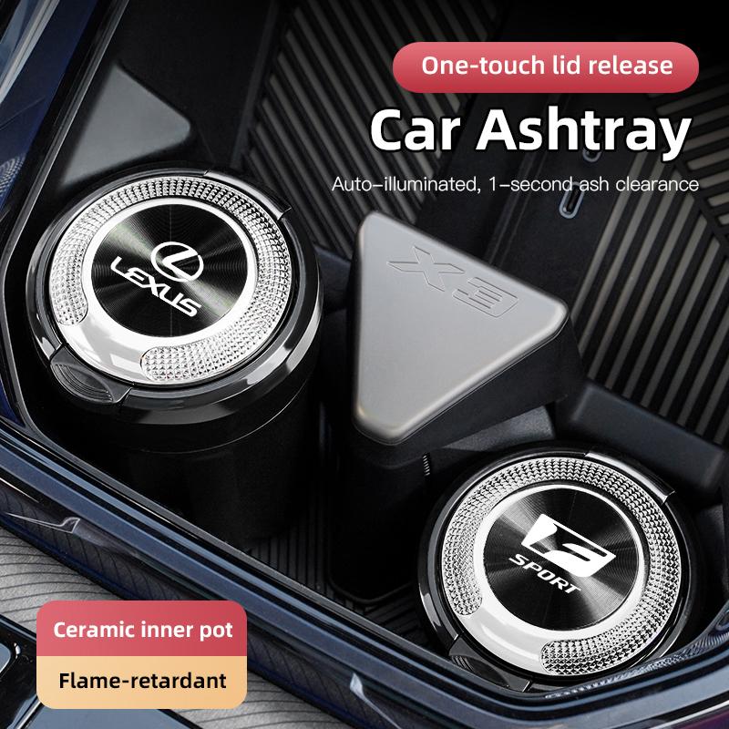 Lexus Car Ashtray One Touch Open Portable Ashtray For F SPORT LBX NX RX 350h 450h ES UX 300e GS GX IS LS LX LC RC GX460 Ct 200hOJ3 