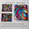 Colorful swirling pattern. Bedding Duvet cover sets Duvet covers Pillowcases gifts (1 * Duvet Cover 2 * Pillowcases, without duvet insert)