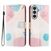 For Samsung Galaxy A55 5G Case Pattern Printing Wallet Phone Cover with Strap